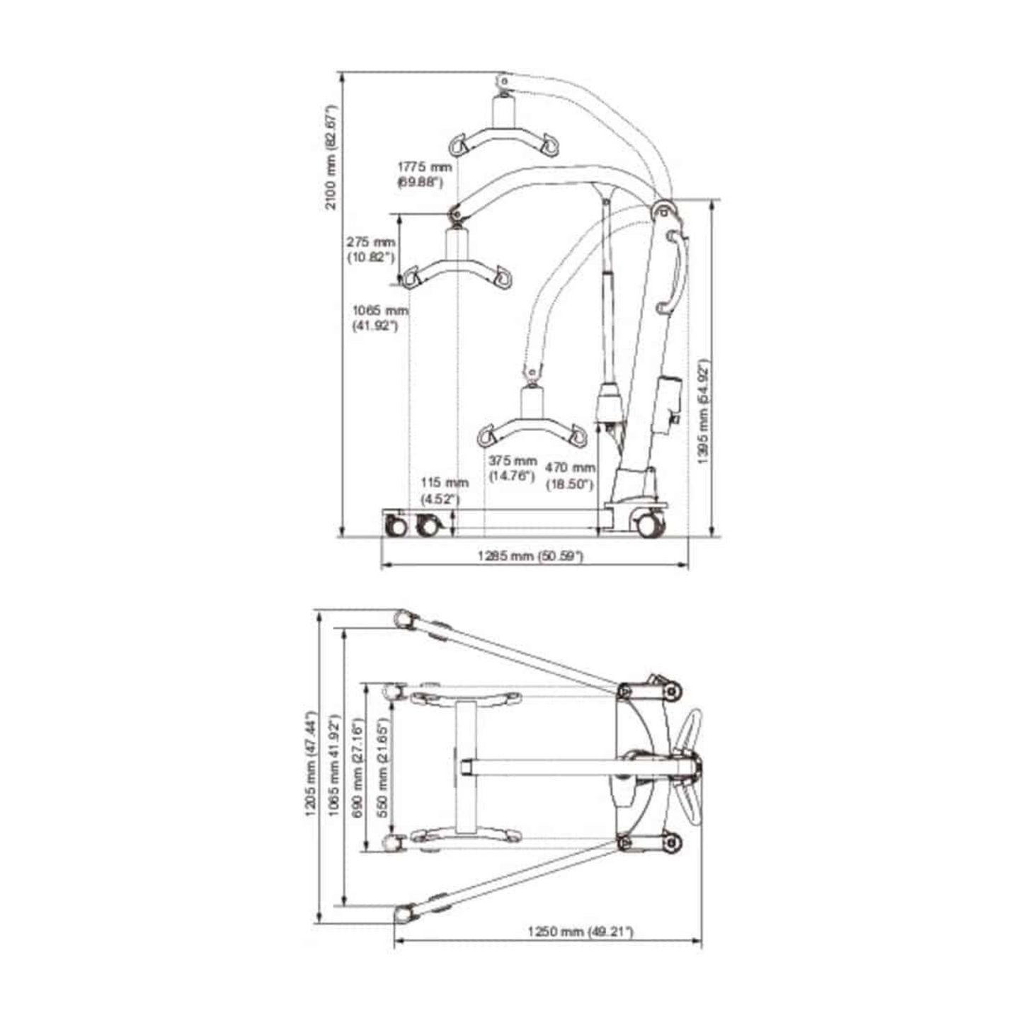 Molift Mover 300 Bariatric Patient Lifter