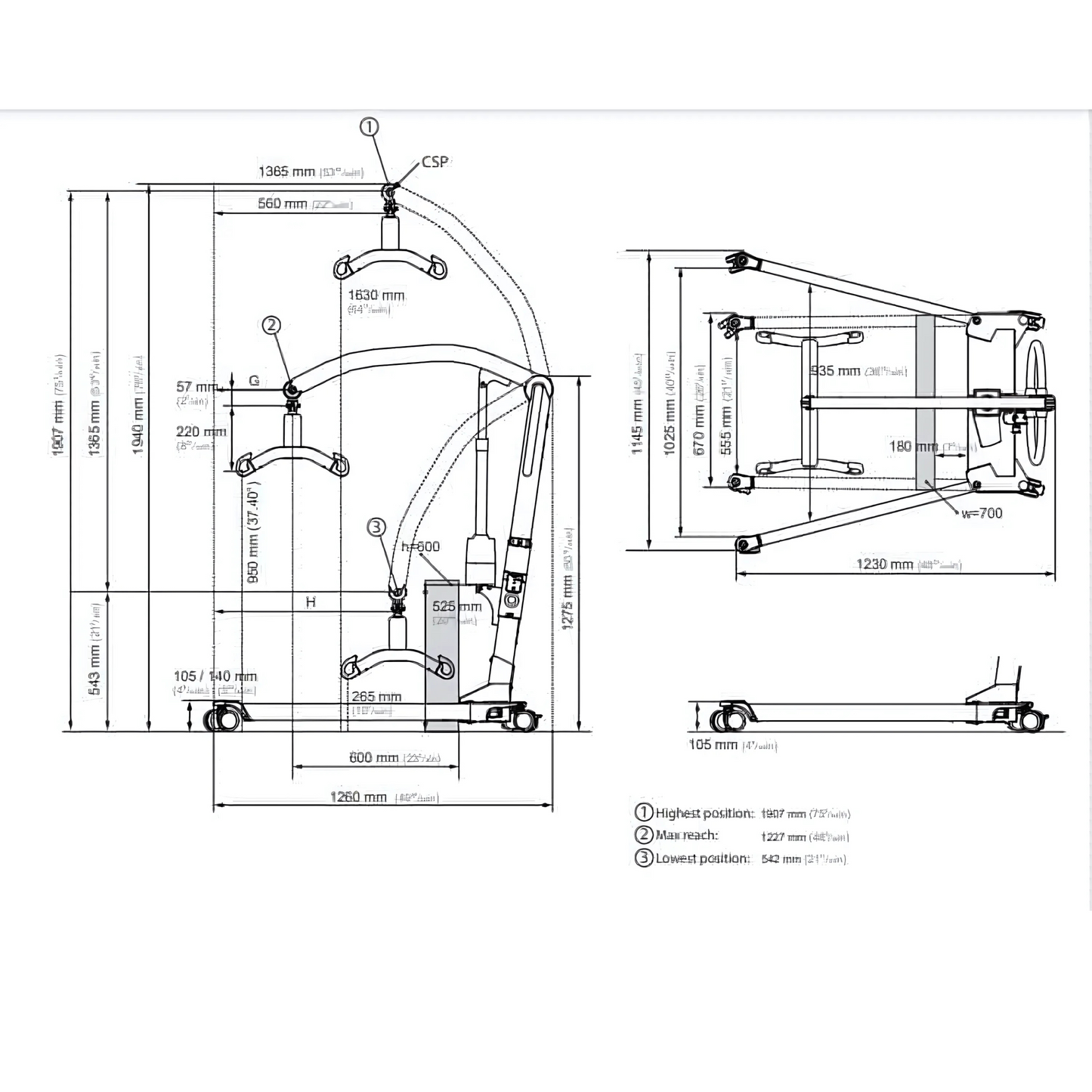 Molift Mover 180 Patient Lifter