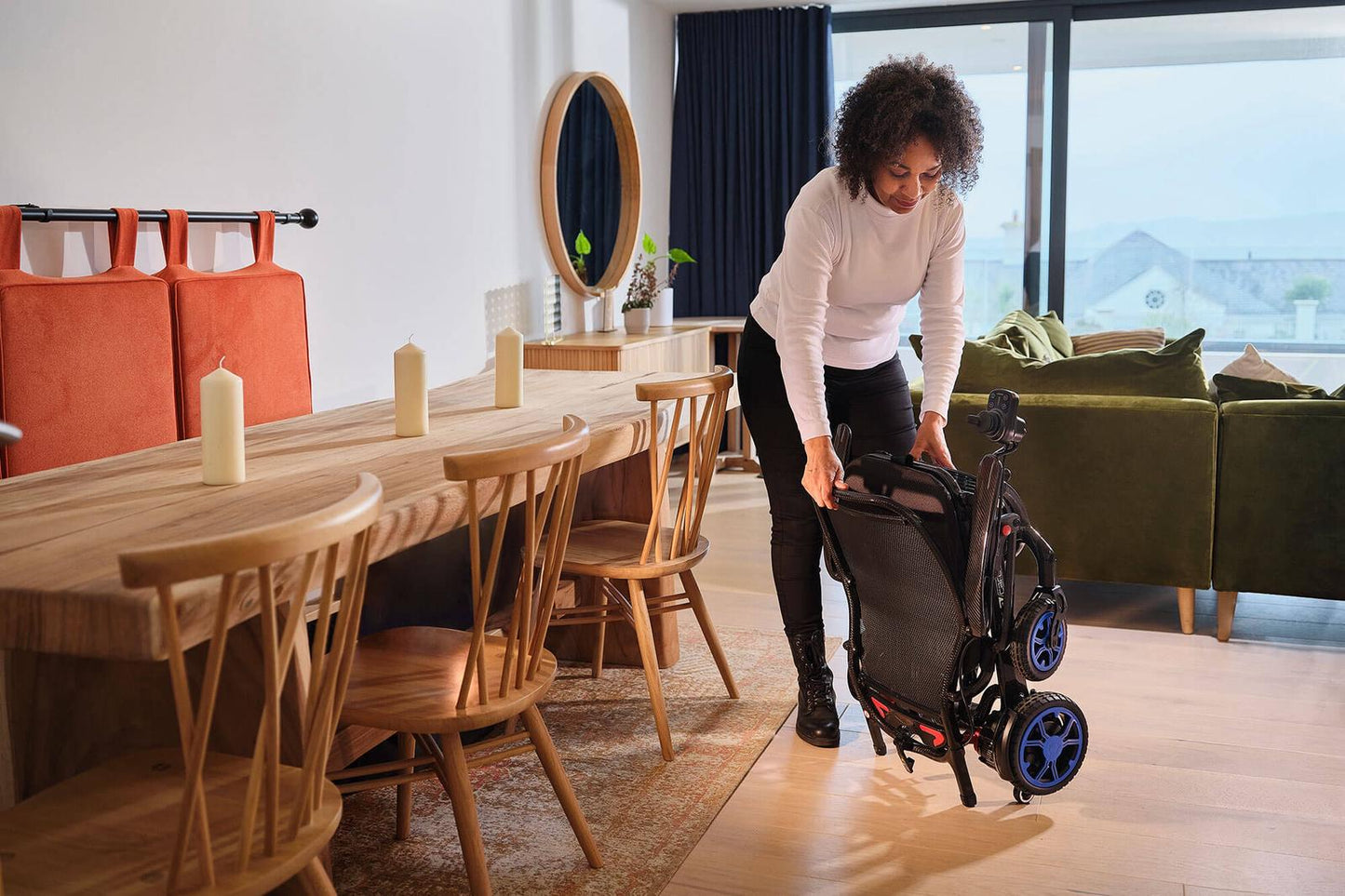 Quickie Q50 R Carbon Folding Power Wheelchair